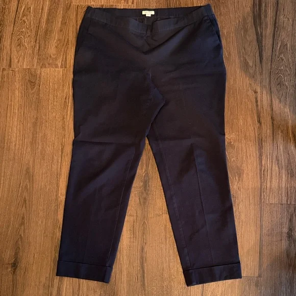 J.Jill Women’s Navy Stretch Dress Pants - Premium Bi-Stretch Size 14 - Picture 2 of 4